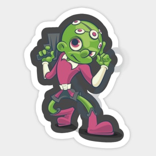 Old Timey Bainiac Sticker